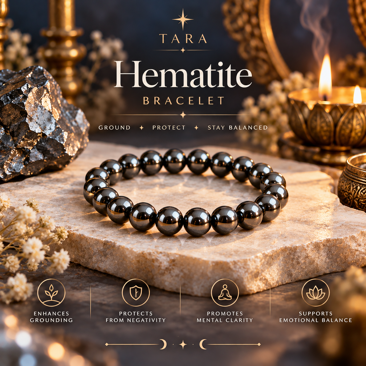 Energized Hematite Bracelet