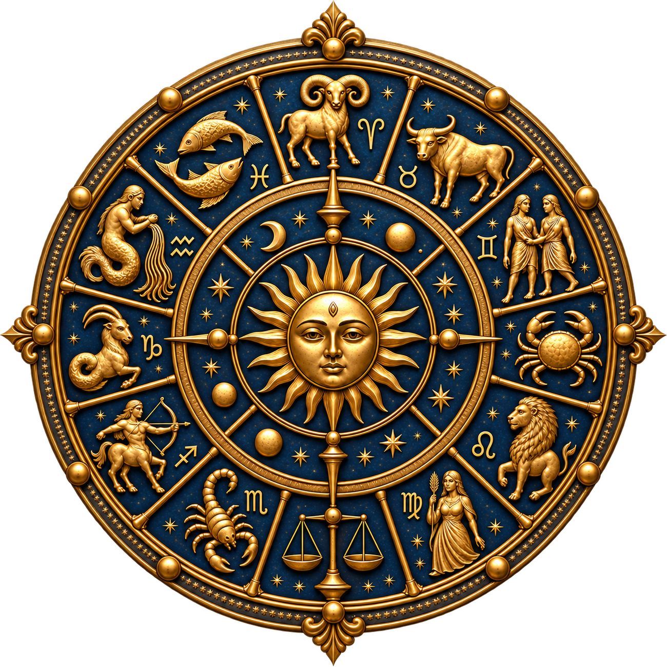 Traditional astrology zodiac wheel